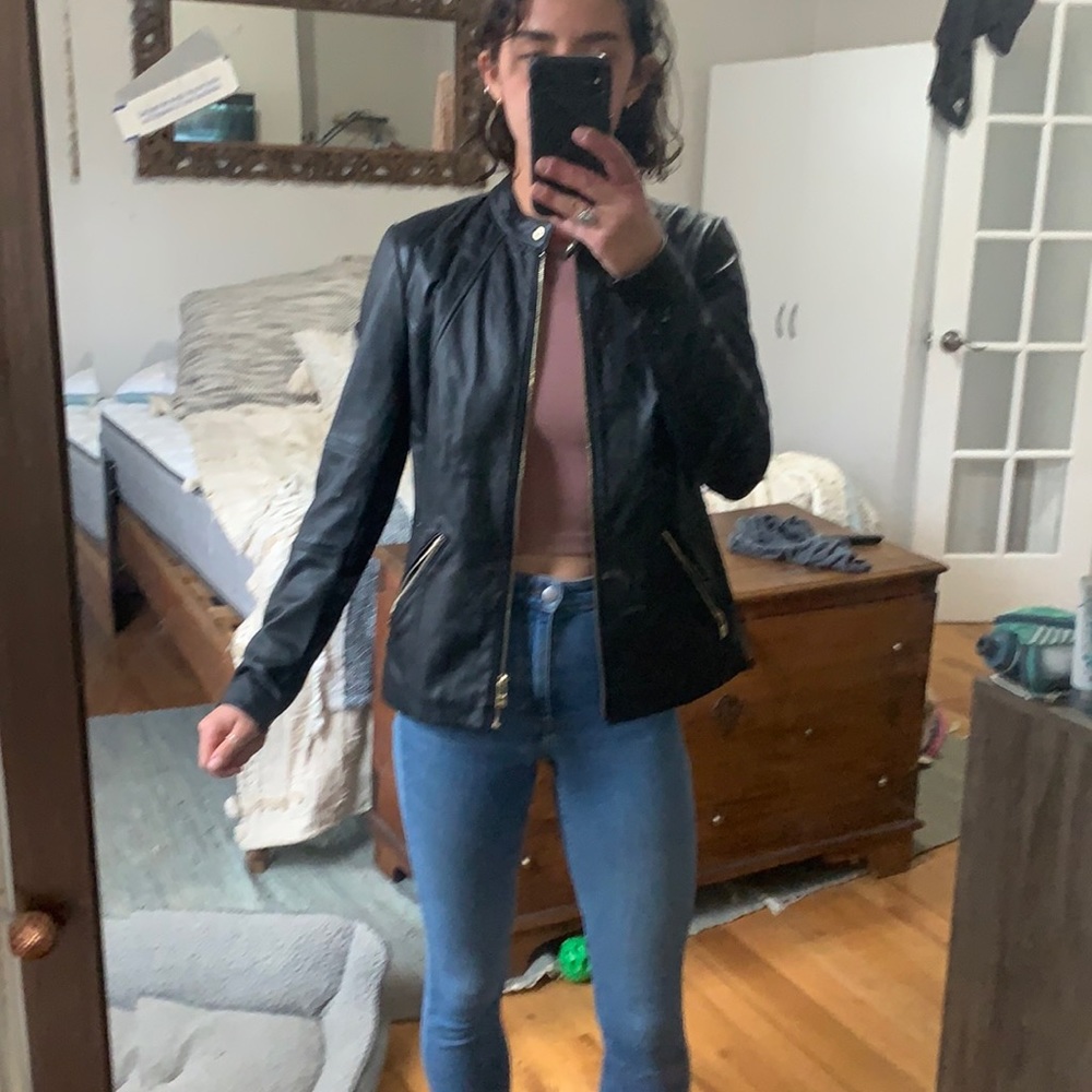 Karl Lagerfeld leather jacket